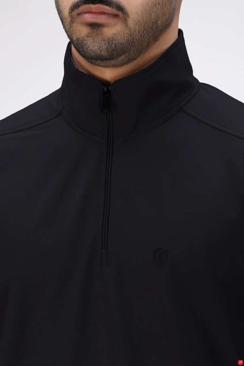 ست بلوز و شلوار مردانه اسپرت رگولار مشکی جی پی ای JPA کد 04133