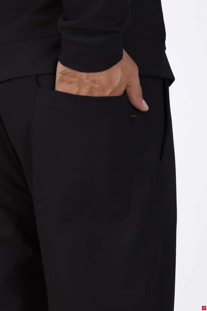 ست بلوز و شلوار مردانه اسپرت رگولار مشکی جی پی ای JPA کد 04133