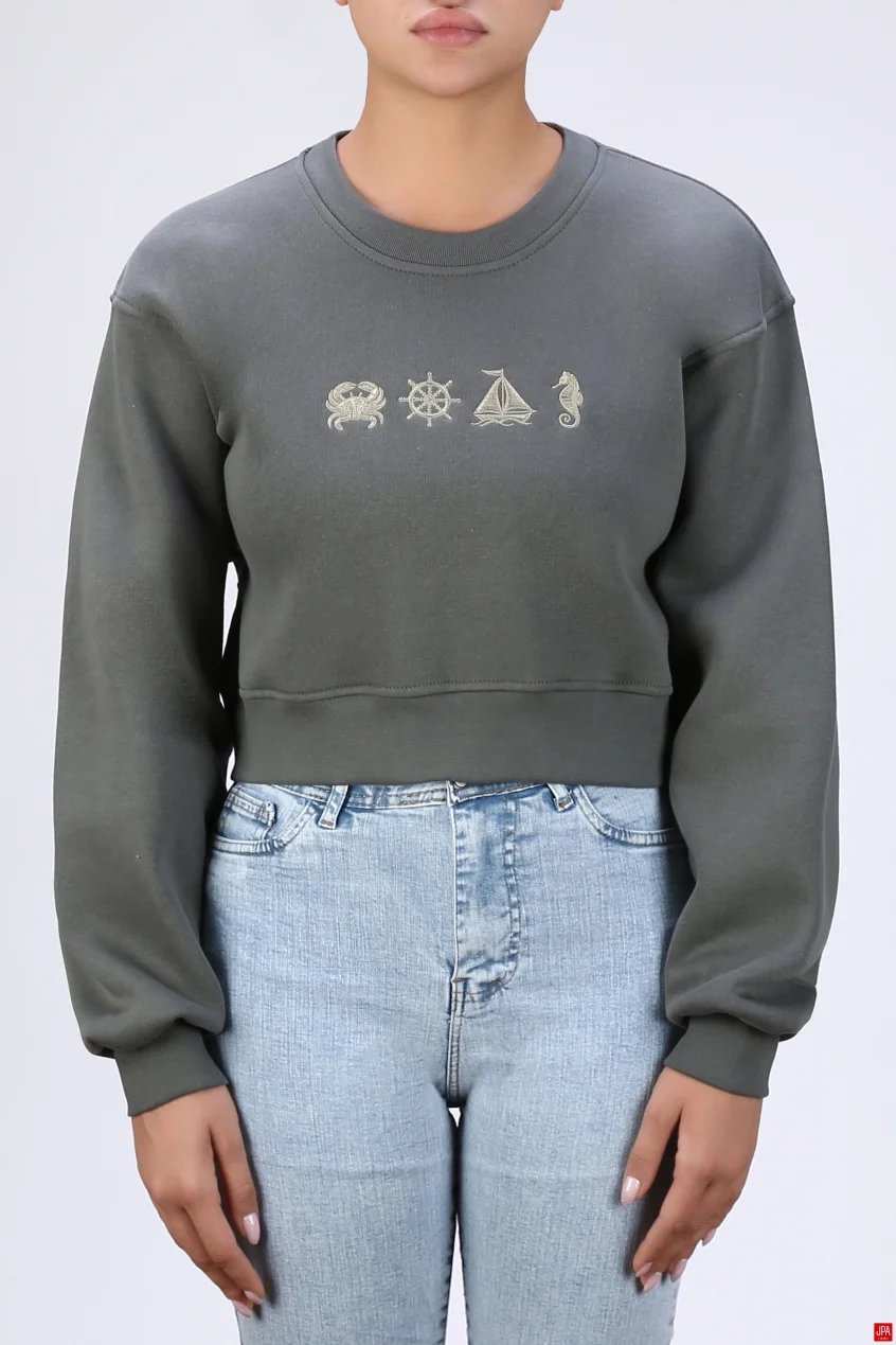 بلوز زنانه دورس سبز طوسی جی پی ای JPA کد 04138