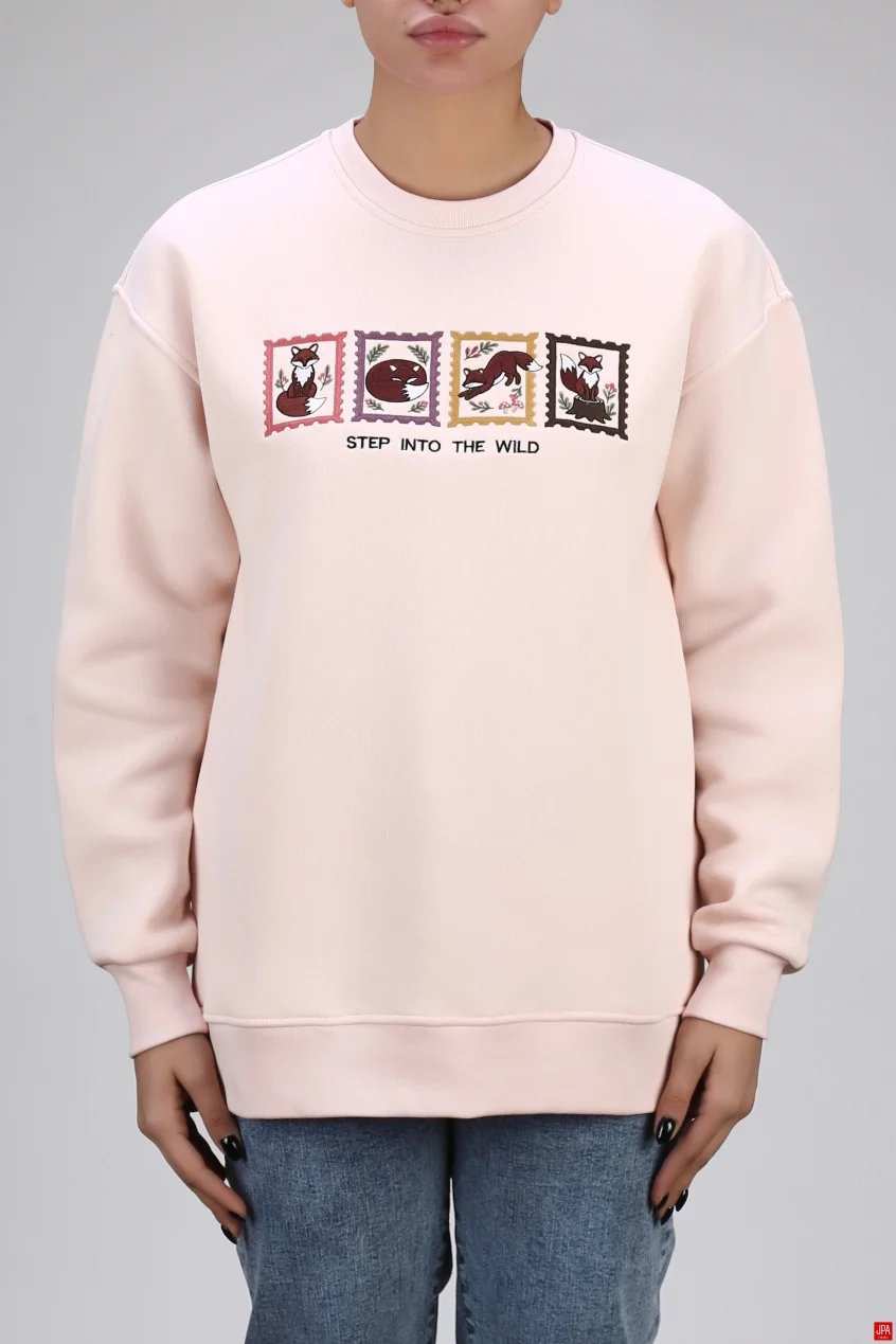 بلوز زنانه دورس یقه گرد گلدوزی رگولار جی پی ای JPA کد 04206