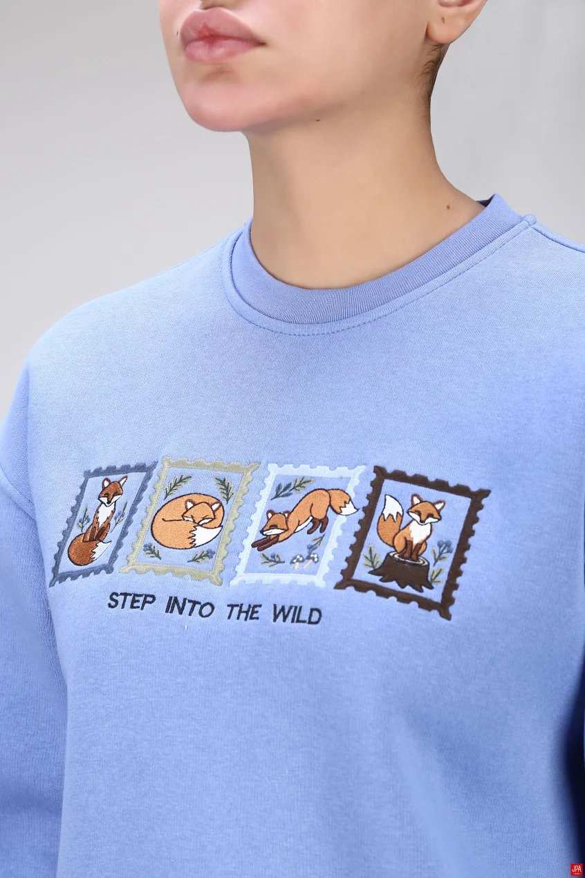 بلوز زنانه دورس یقه گرد گلدوزی رگولار جی پی ای JPA کد 04206