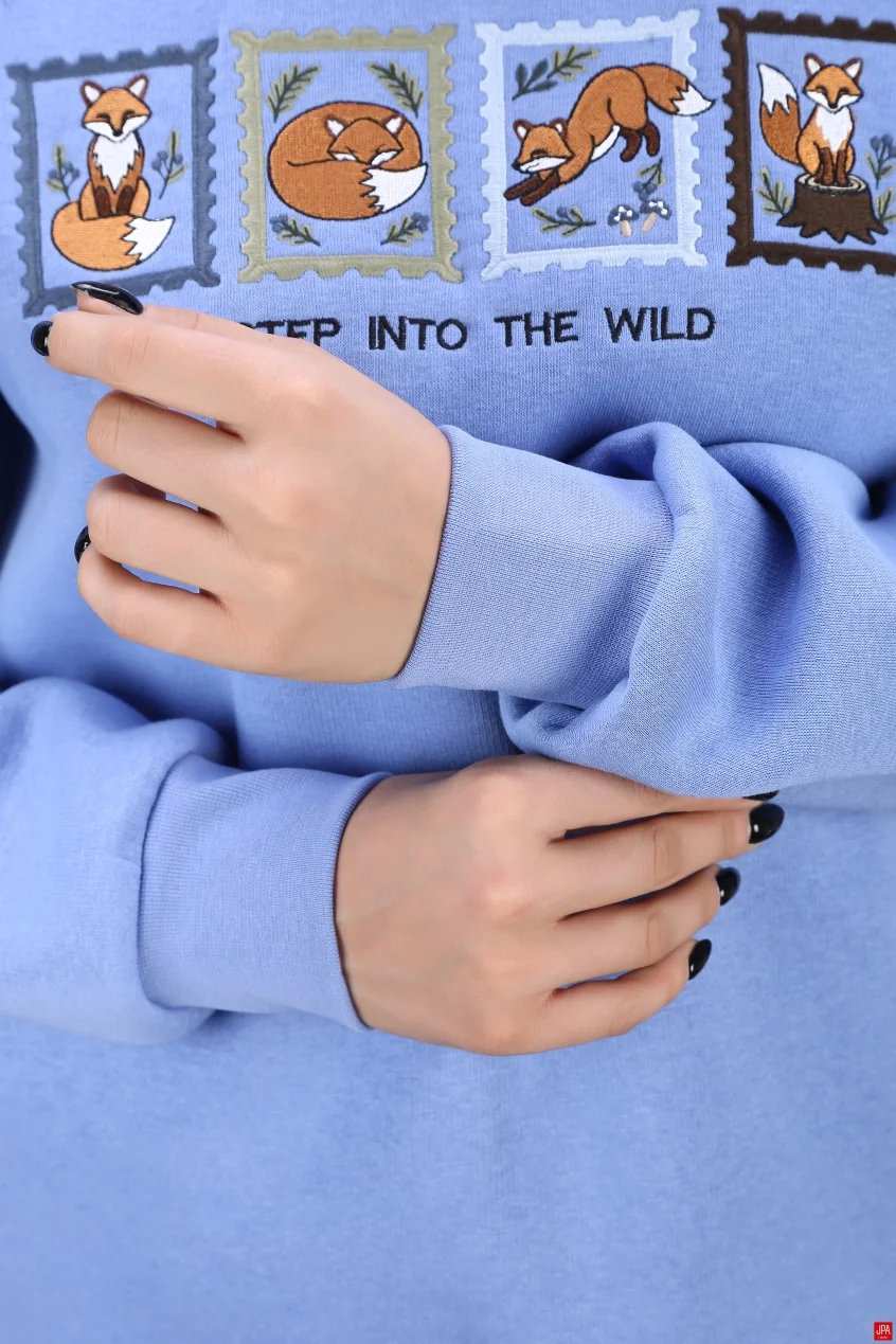 بلوز زنانه دورس یقه گرد گلدوزی رگولار جی پی ای JPA کد 04206