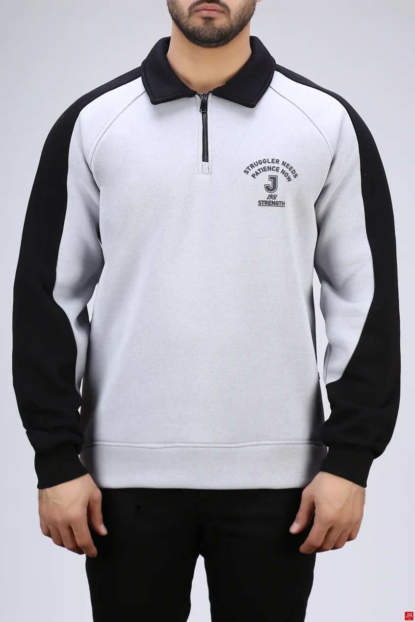 بلوز مردانه دورس نیم زیپ چاپی رگولار جی پی ای JPA کد 04191