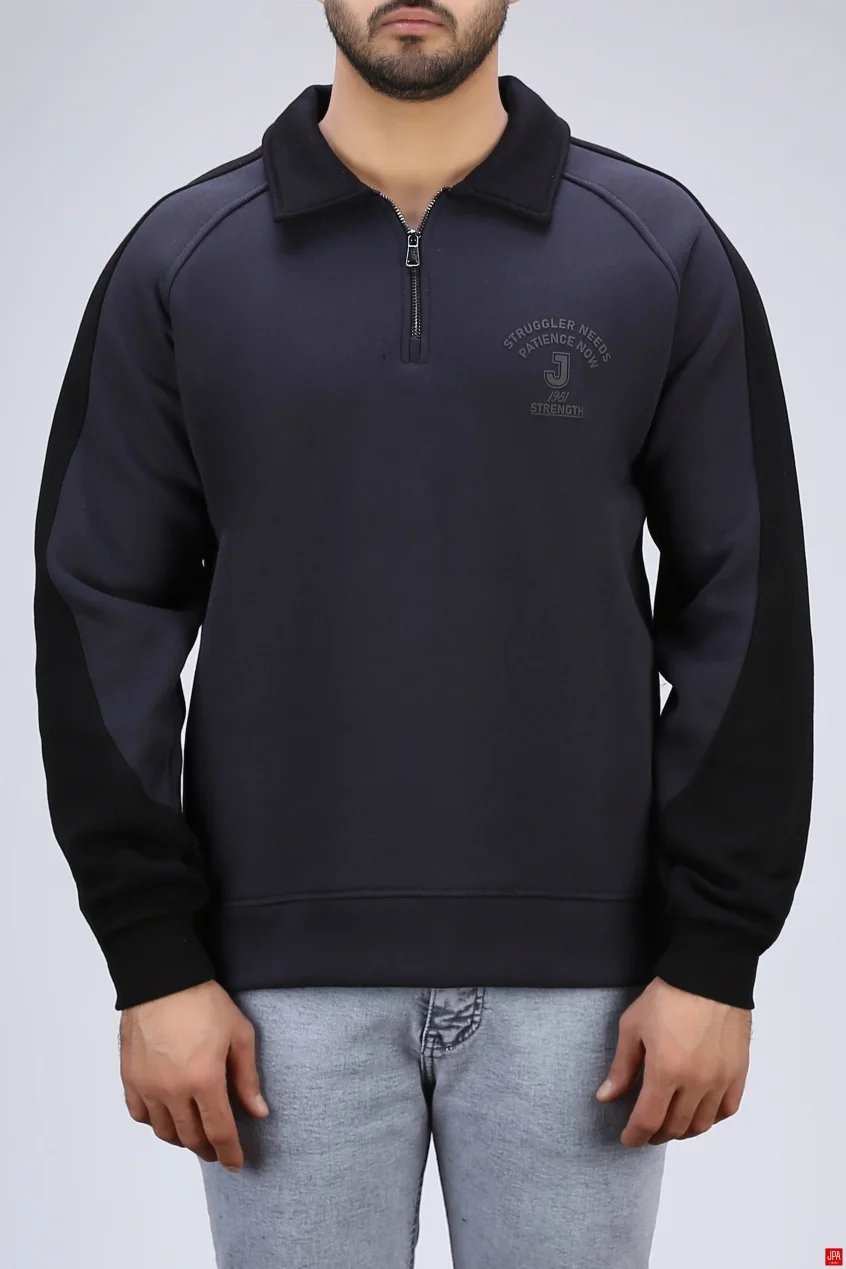 بلوز مردانه دورس نیم زیپ چاپی رگولار جی پی ای JPA کد 04191