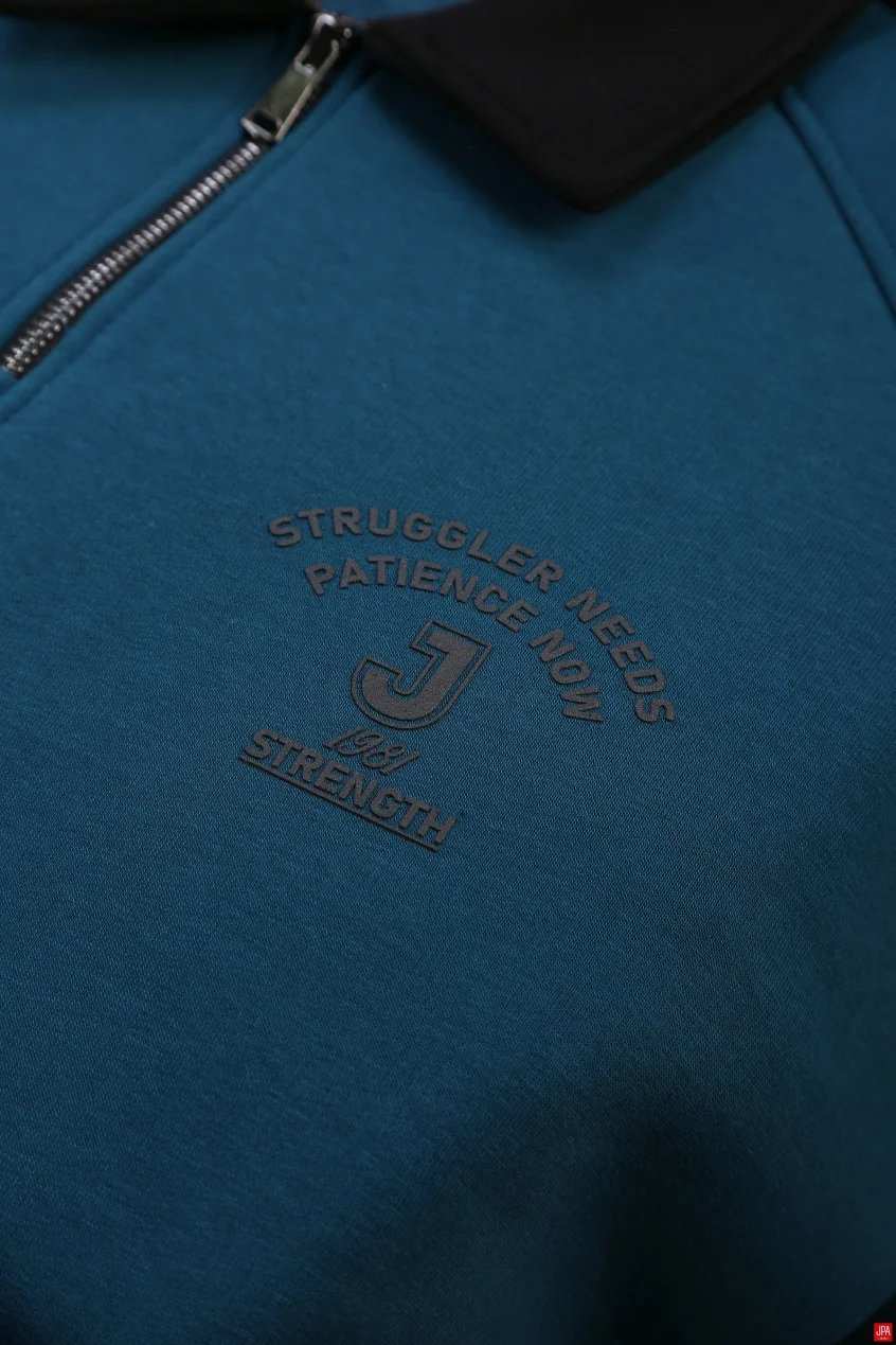 بلوز مردانه دورس نیم زیپ چاپی رگولار جی پی ای JPA کد 04191