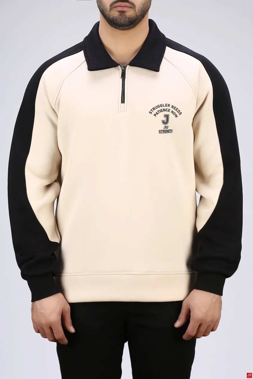 بلوز مردانه دورس نیم زیپ چاپی رگولار جی پی ای JPA کد 04191