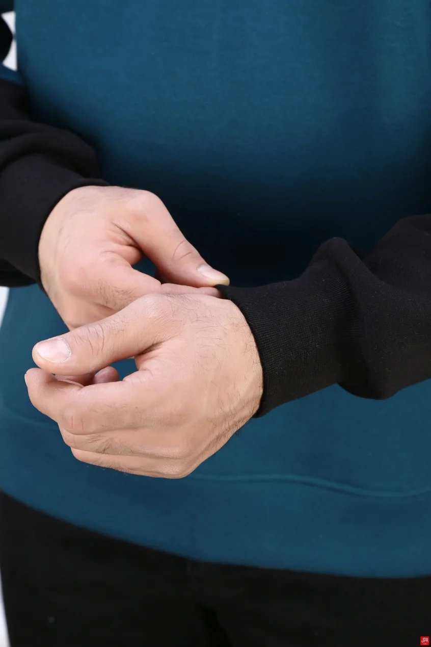 بلوز مردانه دورس نیم زیپ چاپی رگولار جی پی ای JPA کد 04191