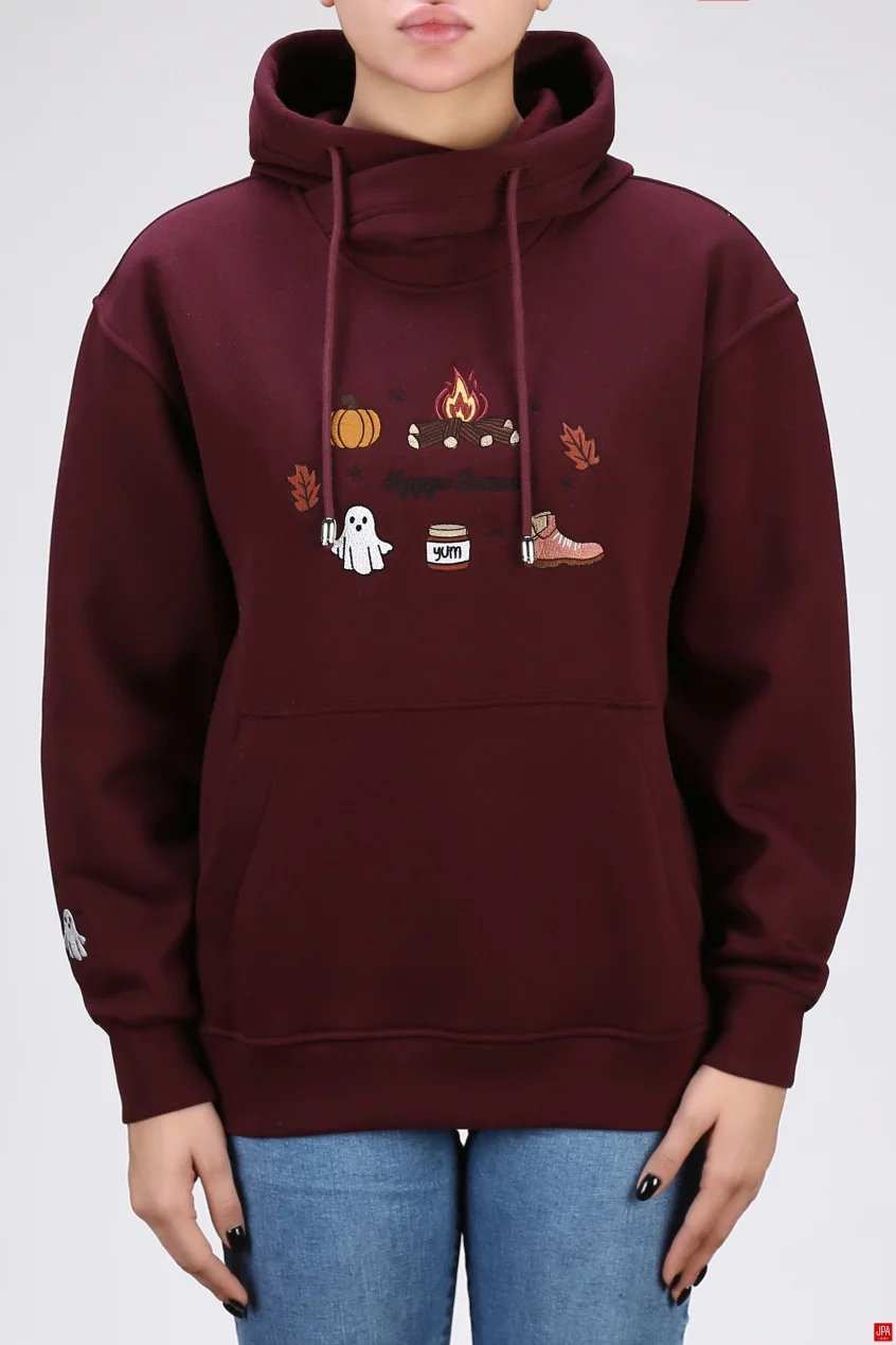 هودی زنانه دورس کلاهدار گلدوزی رگولار جی پی ای JPA کد 04203