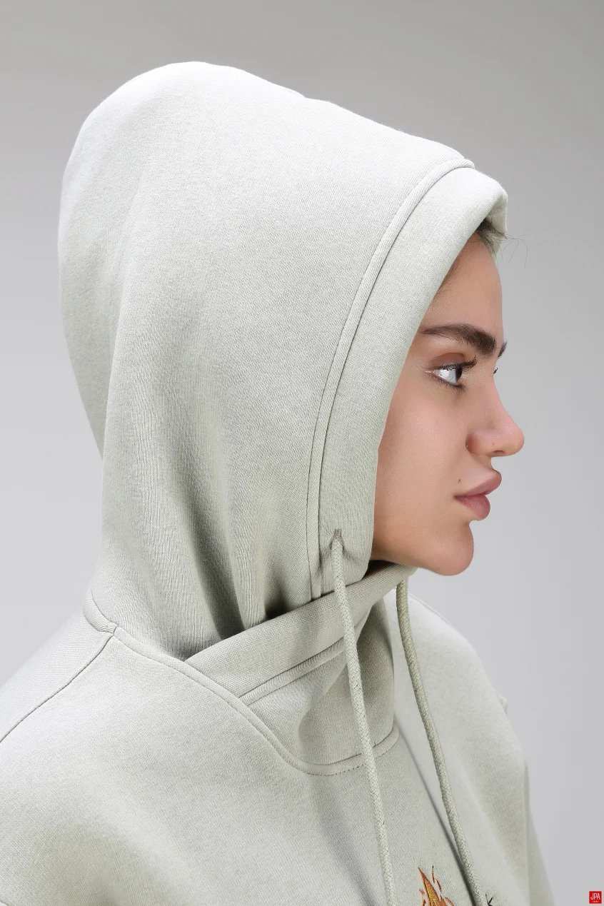 هودی زنانه دورس کلاهدار گلدوزی رگولار جی پی ای JPA کد 04203