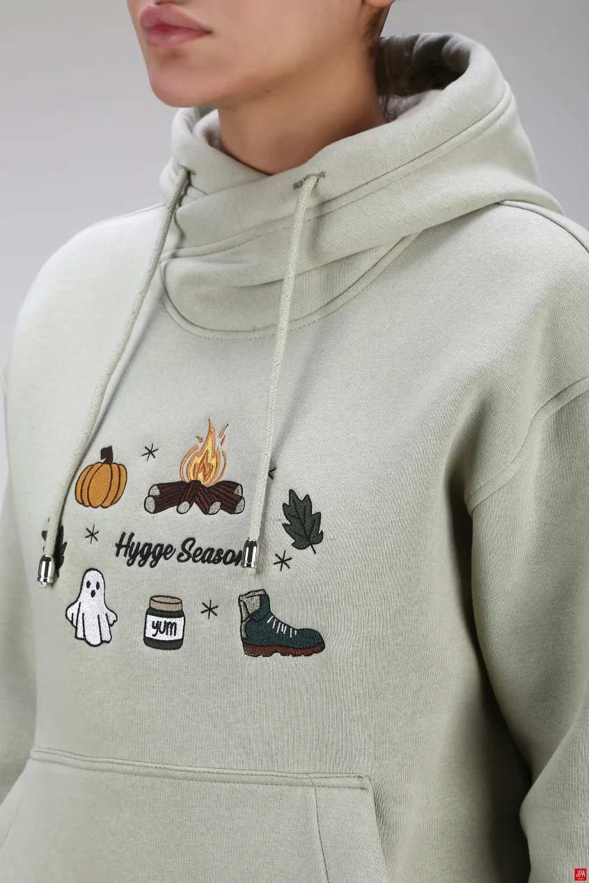 هودی زنانه دورس کلاهدار گلدوزی رگولار جی پی ای JPA کد 04203