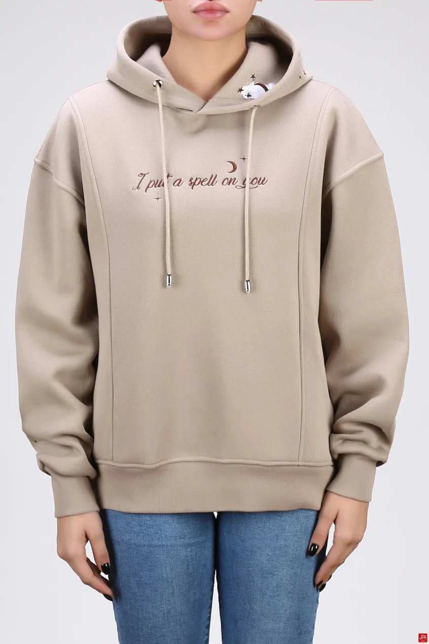 هودی زنانه دورس کلاهدار گلدوزی جی پی ای JPA کد 04205