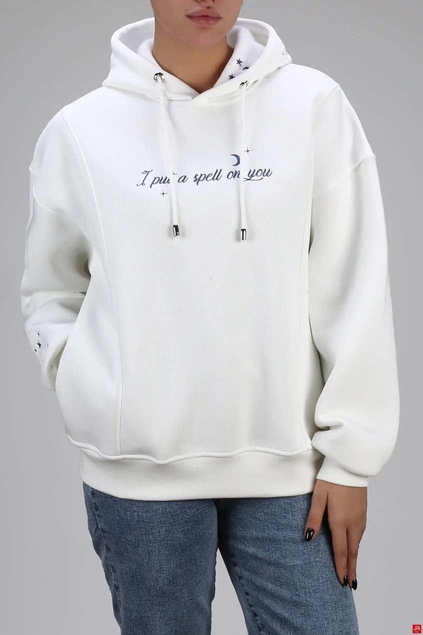 هودی زنانه دورس کلاهدار گلدوزی جی پی ای JPA کد 04205