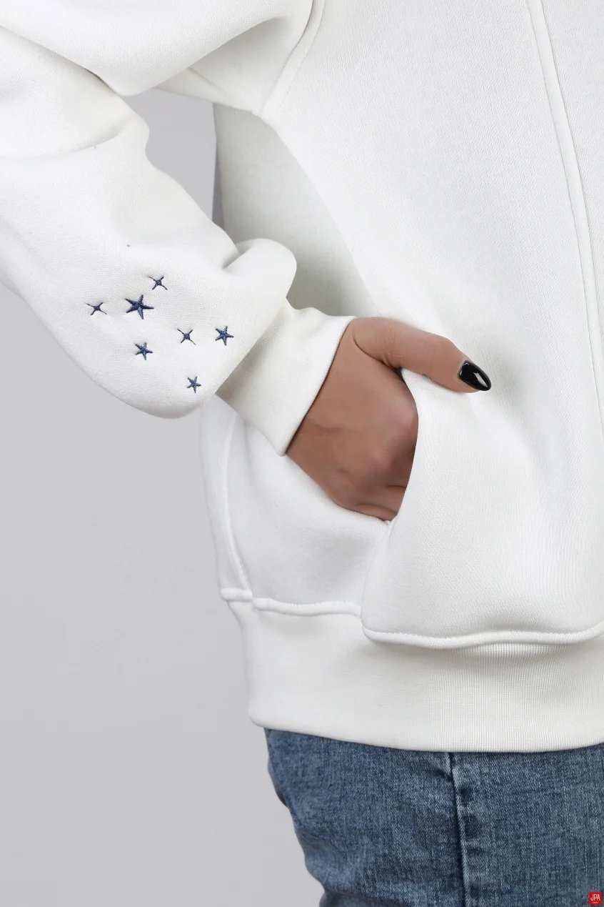 هودی زنانه دورس کلاهدار گلدوزی جی پی ای JPA کد 04205