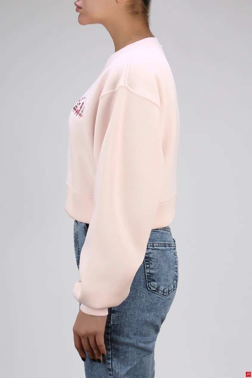 بلوز زنانه کراپ یقه گرد گلدوزی جی پی ای JPA کد 04249