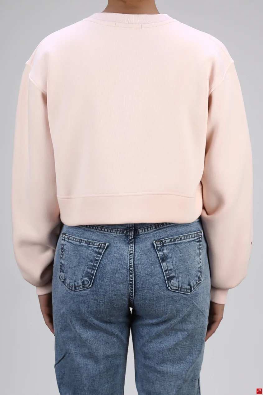 بلوز زنانه کراپ یقه گرد گلدوزی جی پی ای JPA کد 04249