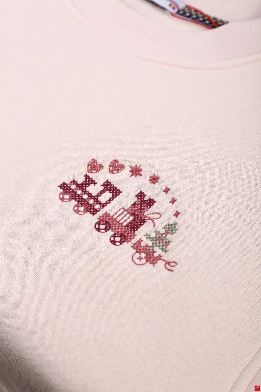 بلوز زنانه کراپ یقه گرد گلدوزی جی پی ای JPA کد 04249