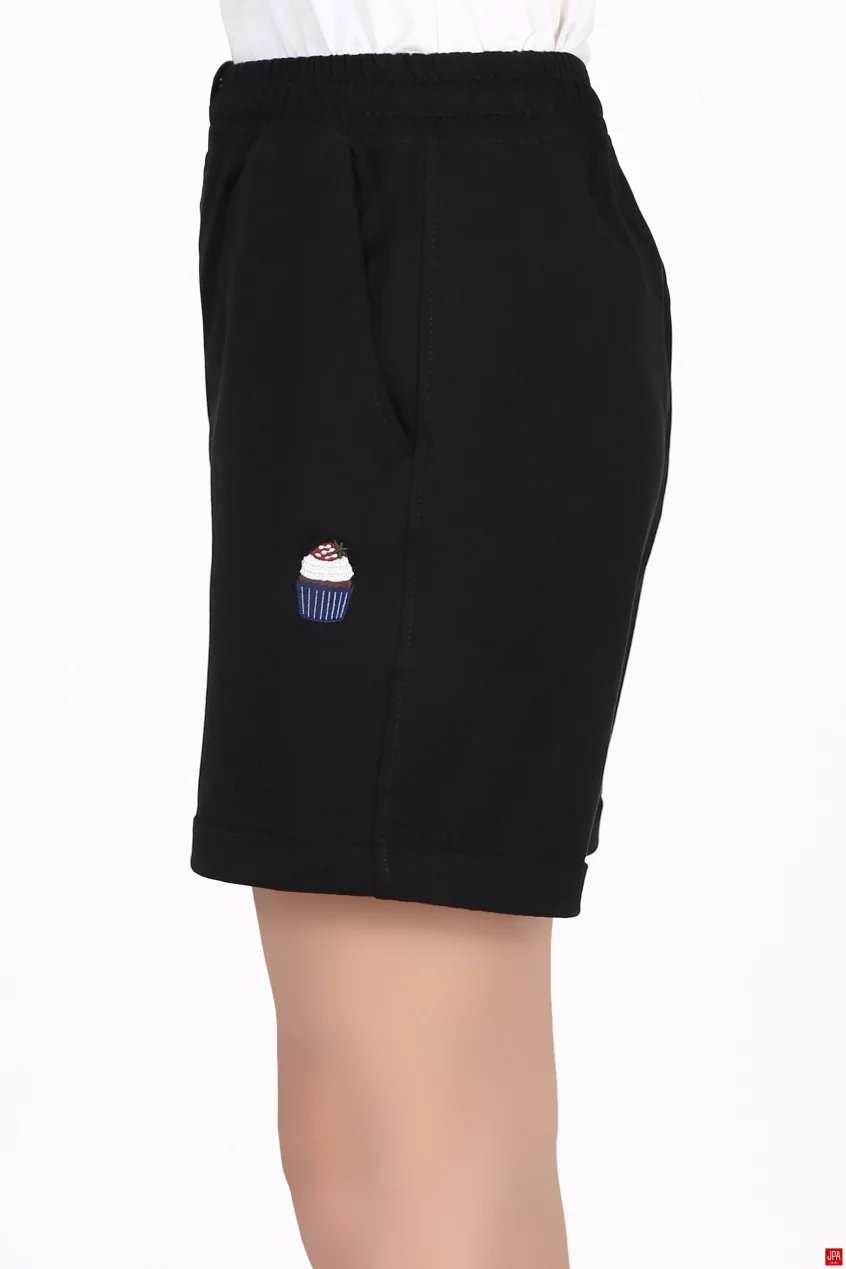 شلوارک زنانه راحتی گلدوزی رگولار جی پی ای JPA کد - 04265