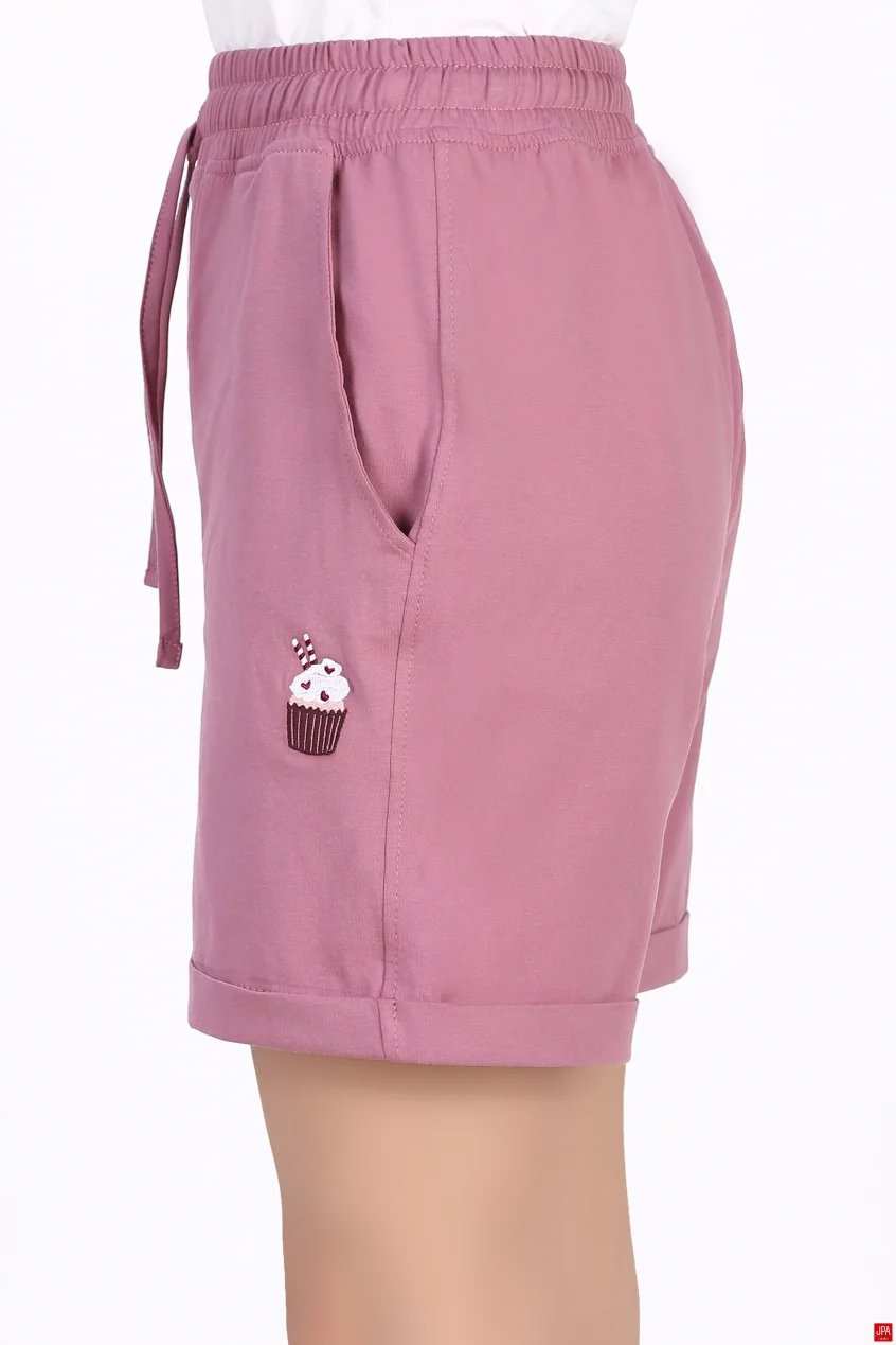 شلوارک زنانه راحتی گلدوزی رگولار جی پی ای JPA کد - 04265