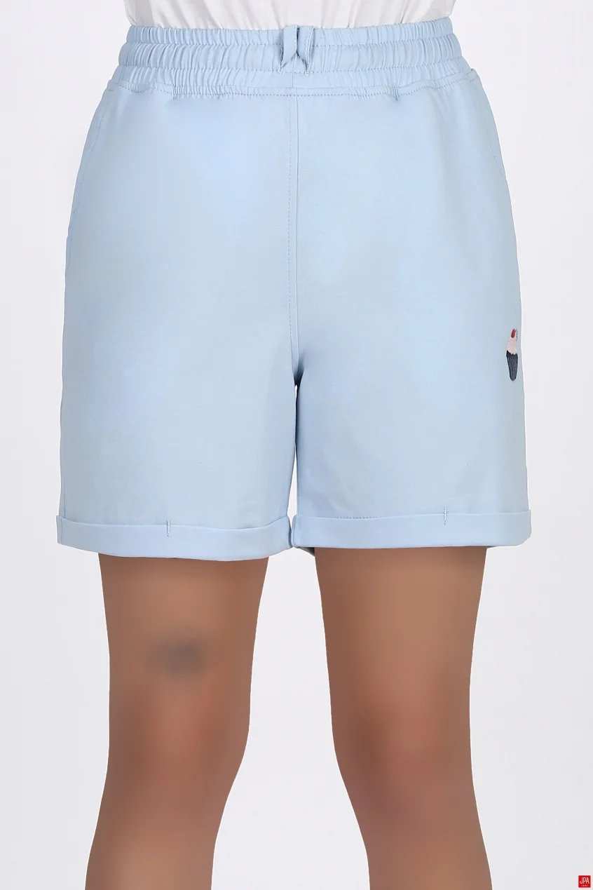 شلوارک زنانه راحتی گلدوزی رگولار جی پی ای JPA کد - 04265