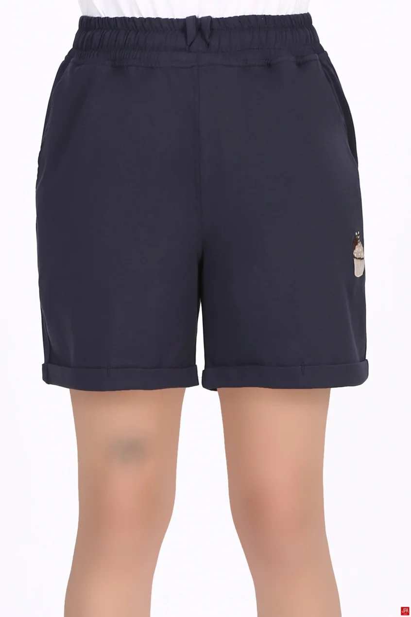 شلوارک زنانه راحتی گلدوزی رگولار جی پی ای JPA کد - 04265