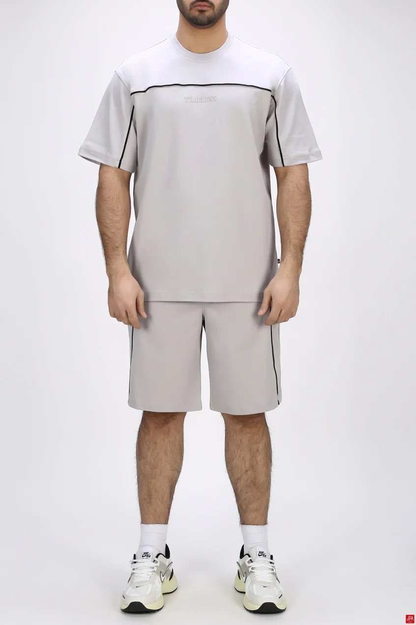 تیشرت شلوارک مردانه راحتی چاپی رگولار جی پی ای JPA کد - 04299