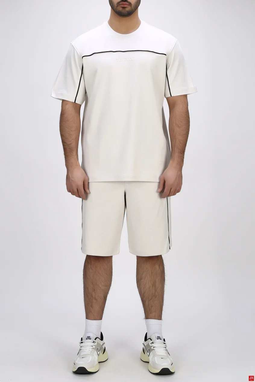 تیشرت شلوارک مردانه راحتی چاپی رگولار جی پی ای JPA کد - 04299