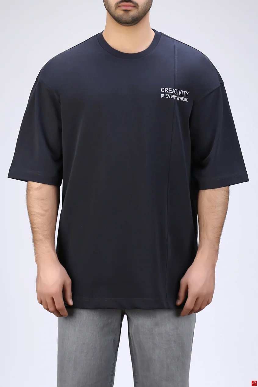 تیشرت مردانه یقه گرد چاپی - گلدوزی جی پی ای JPA کد - 04356