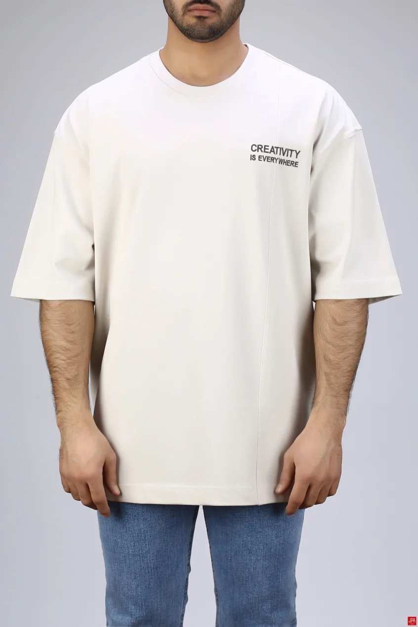 تیشرت مردانه یقه گرد چاپی - گلدوزی جی پی ای JPA کد - 04356