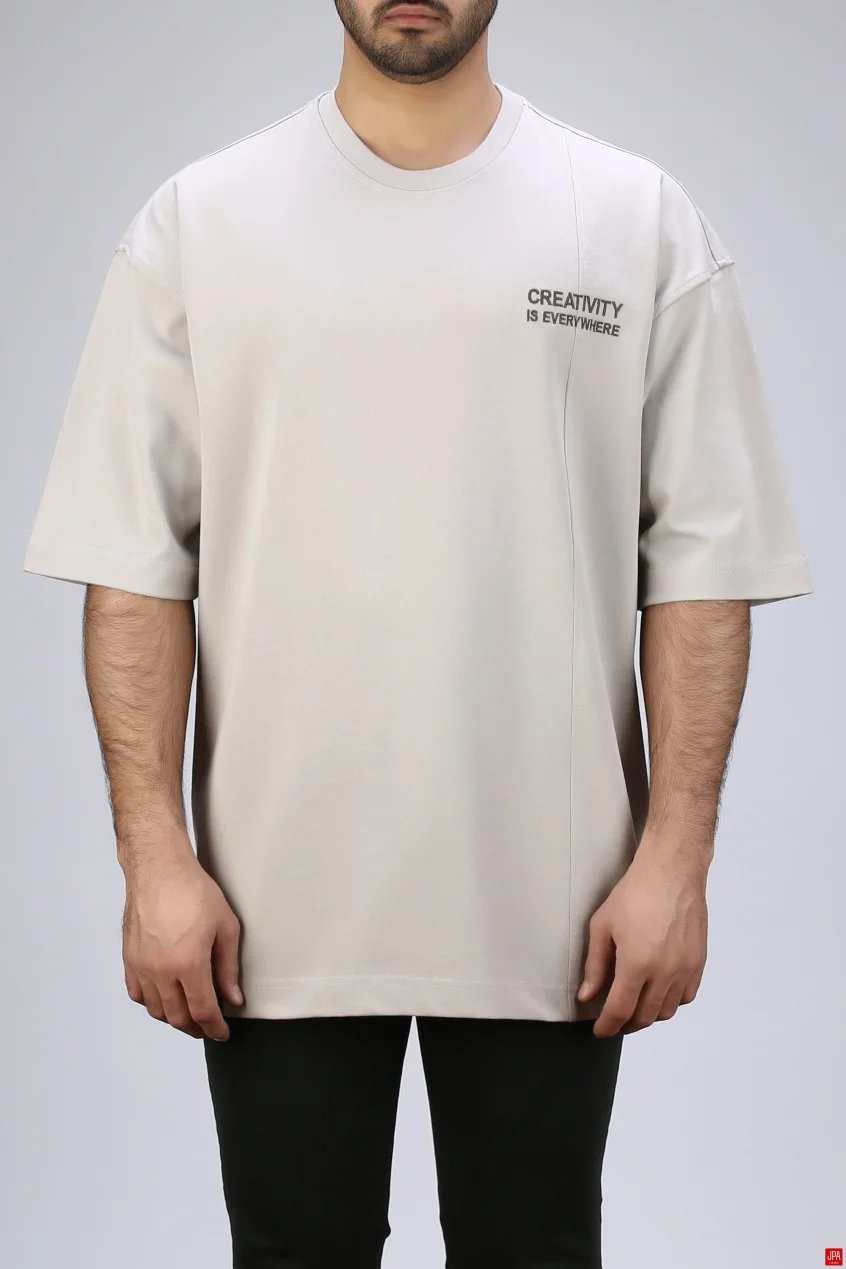 تیشرت مردانه یقه گرد چاپی - گلدوزی جی پی ای JPA کد - 04356