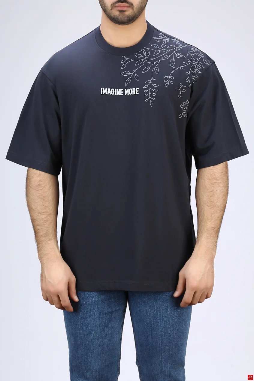 تیشرت مردانه یقه گرد چاپی جی پی ای JPA کد - 04329