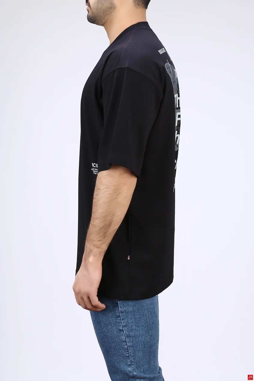 تیشرت مردانه یقه گرد چاپی جی پی ای JPA کد - 04332