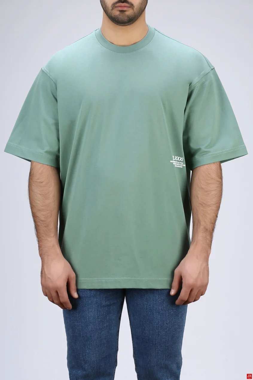 تیشرت مردانه یقه گرد چاپی جی پی ای JPA کد - 04332