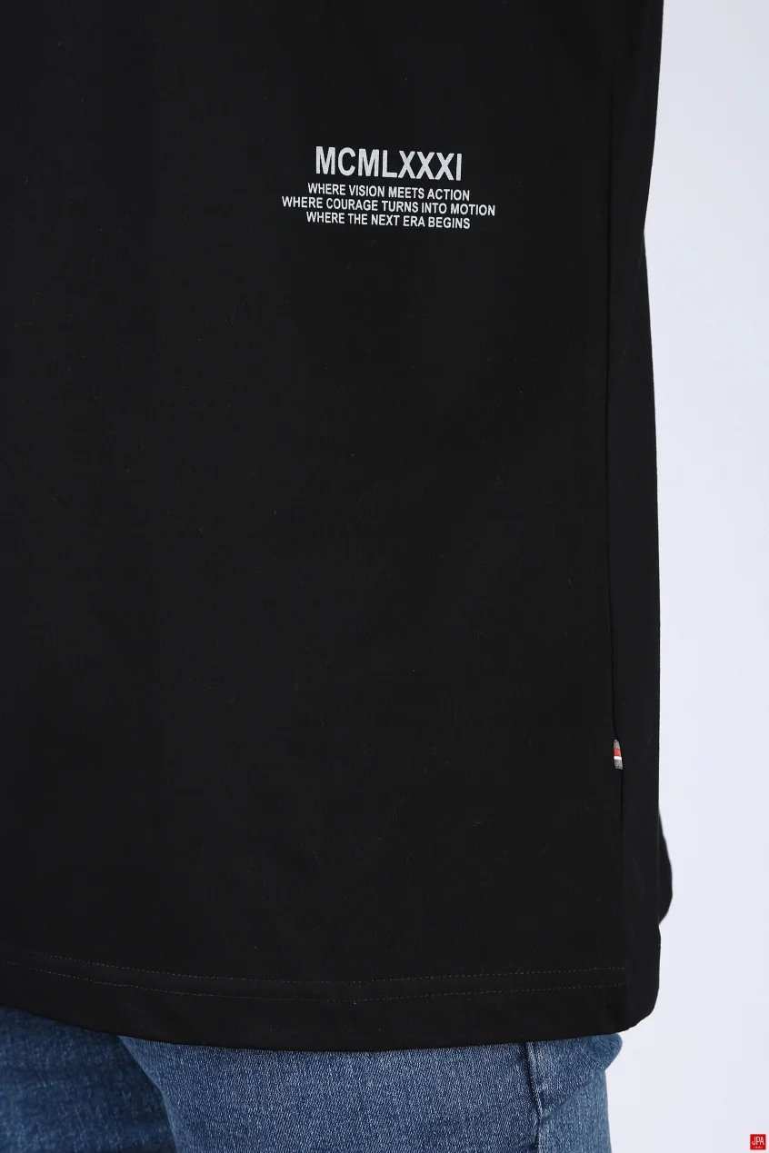 تیشرت مردانه یقه گرد چاپی جی پی ای JPA کد - 04332