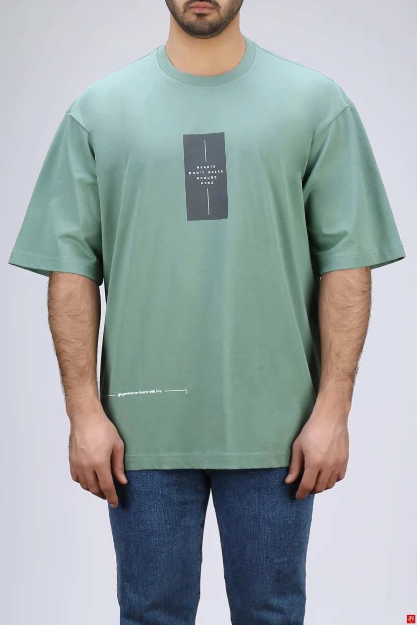 تیشرت مردانه یقه گرد چاپی جی پی ای JPA کد - 04333