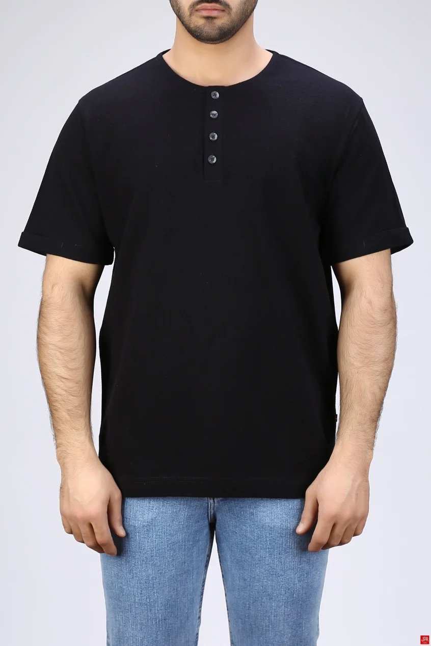 تیشرت مردانه یقه گرد طرحدار رگولار جی پی ای JPA کد - 04027