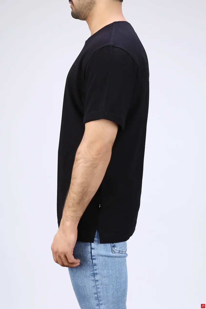 تیشرت مردانه یقه گرد طرحدار رگولار جی پی ای JPA کد - 04027