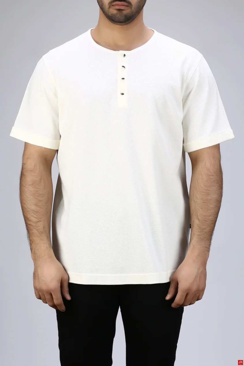 تیشرت مردانه یقه گرد طرحدار رگولار جی پی ای JPA کد - 04027