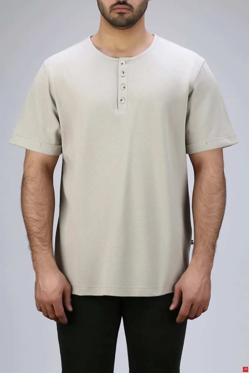 تیشرت مردانه یقه گرد طرحدار رگولار جی پی ای JPA کد - 04027