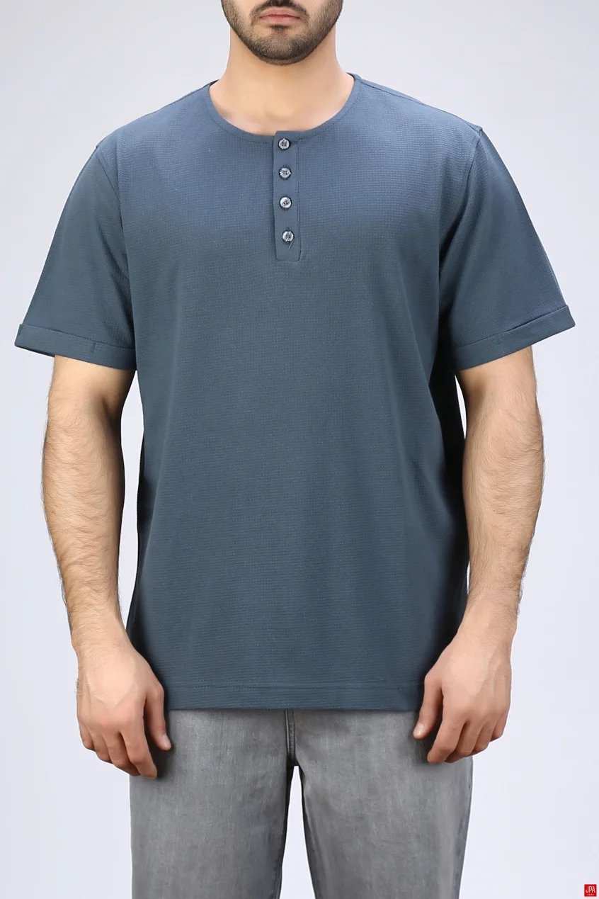 تیشرت مردانه یقه گرد طرحدار رگولار جی پی ای JPA کد - 04027