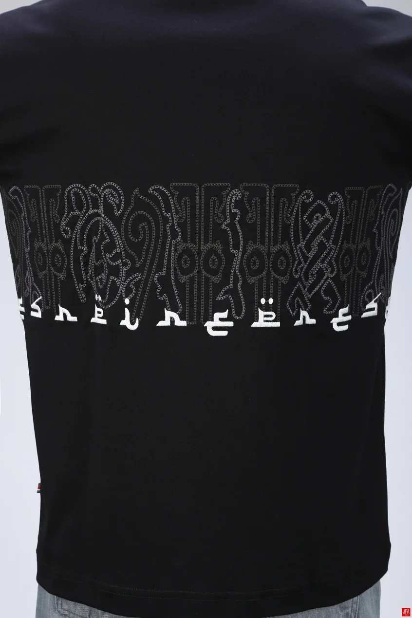 تیشرت مردانه یقه گرد چاپی - گلدوزی رگولار جی پی ای JPA کد - 04045