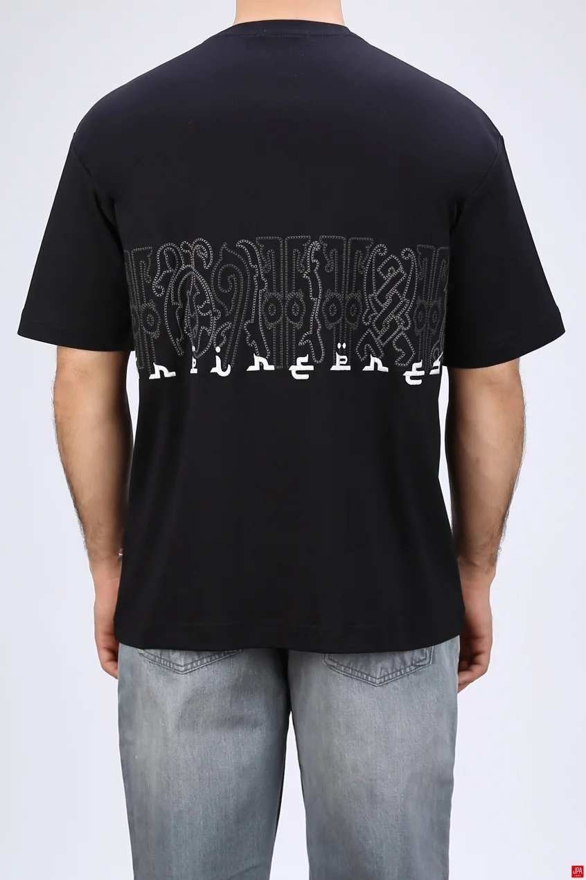 تیشرت مردانه یقه گرد چاپی - گلدوزی رگولار جی پی ای JPA کد - 04045