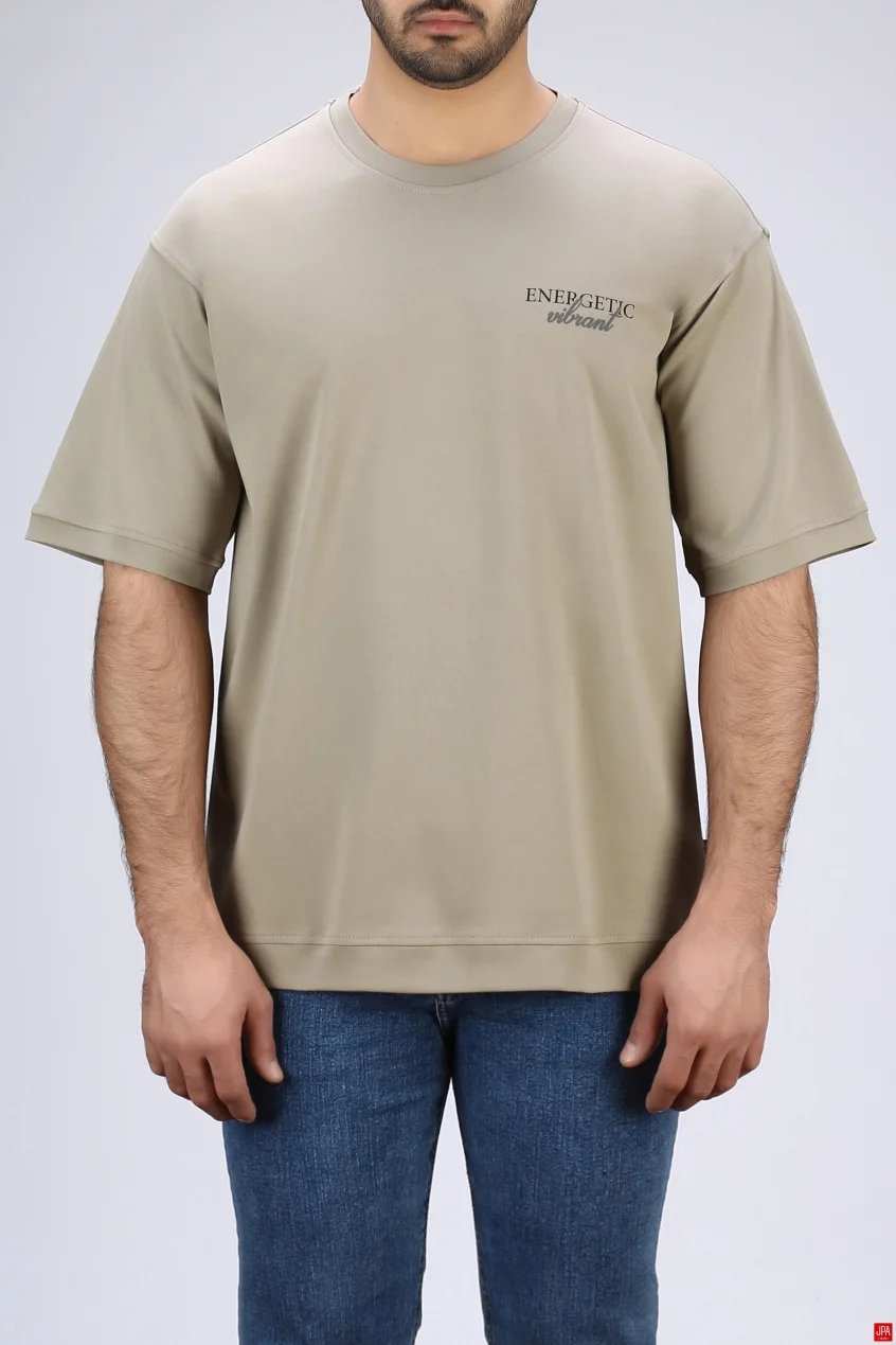 تیشرت مردانه یقه گرد چاپی - گلدوزی رگولار جی پی ای JPA کد - 04280