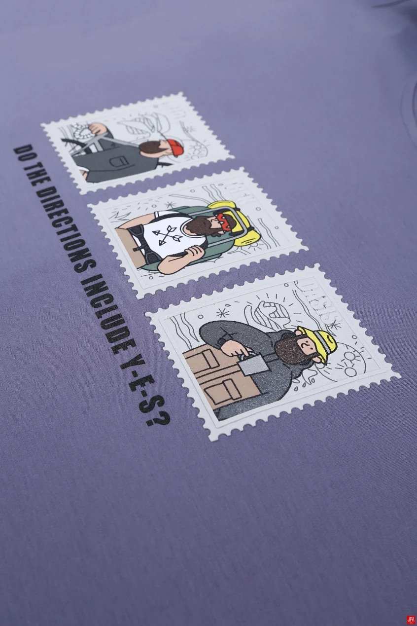 تیشرت مردانه یقه گرد چاپی جی پی ای JPA کد - 04281