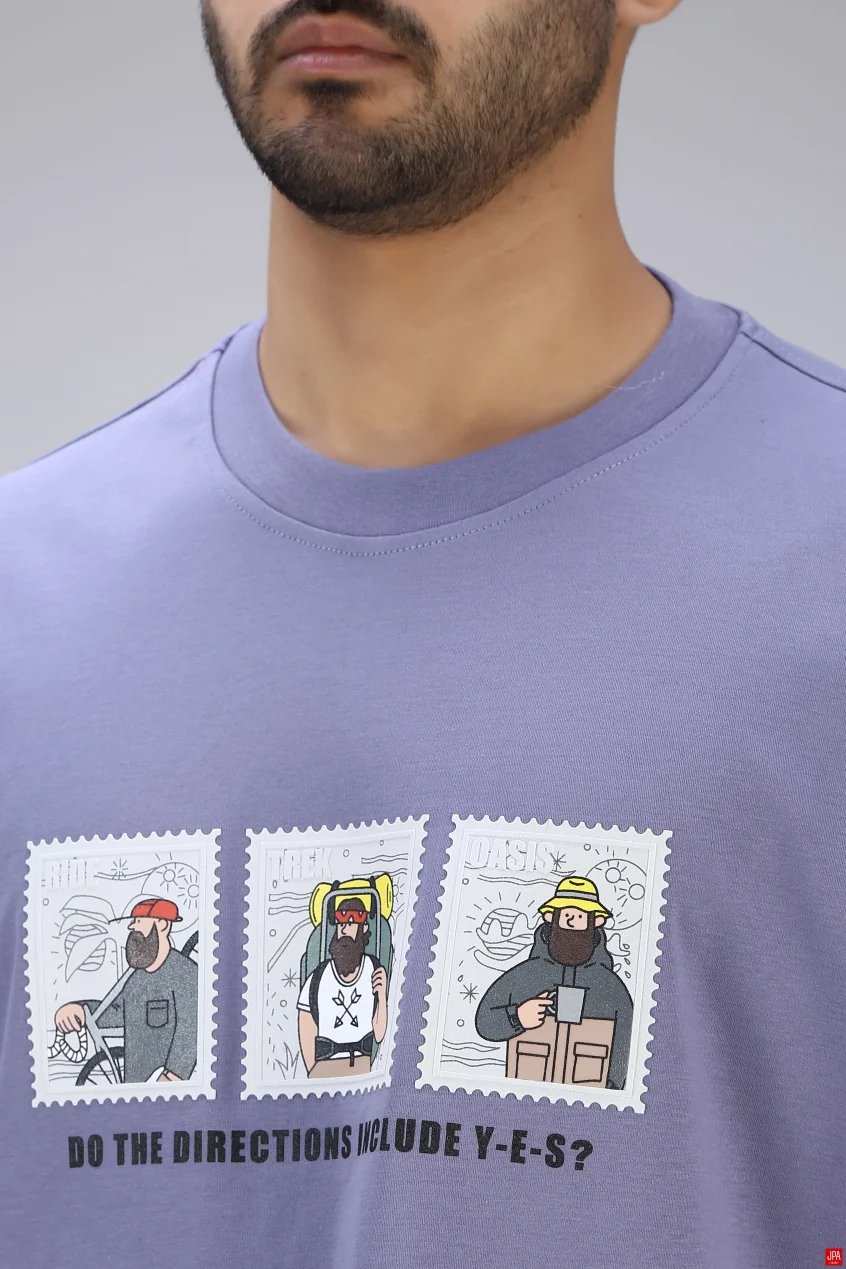 تیشرت مردانه یقه گرد چاپی جی پی ای JPA کد - 04281