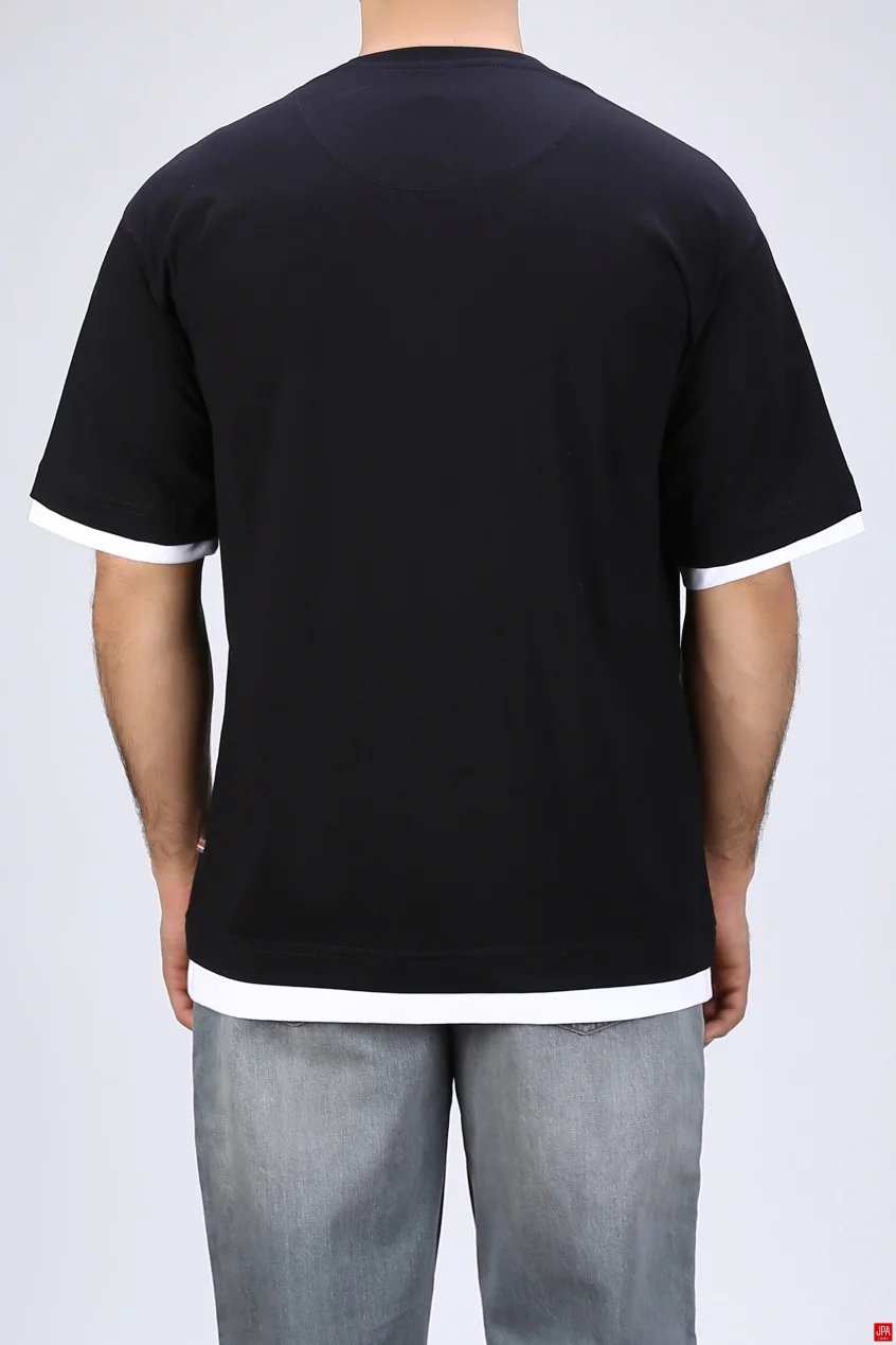 تیشرت مردانه یقه گرد چاپی رگولار جی پی ای JPA کد - 04335