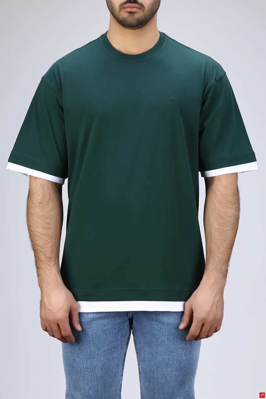تیشرت مردانه یقه گرد چاپی رگولار جی پی ای JPA کد - 04335