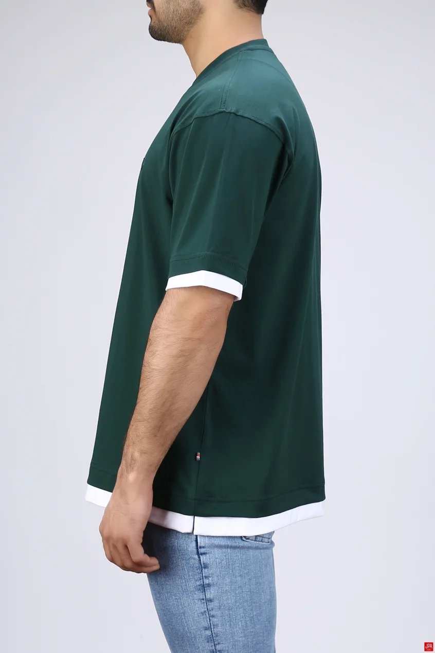 تیشرت مردانه یقه گرد چاپی رگولار جی پی ای JPA کد - 04335