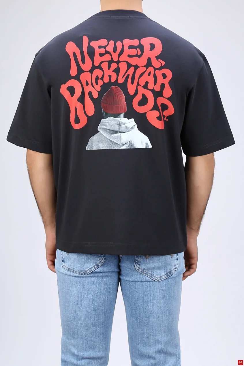 تیشرت مردانه یقه گرد چاپی باکس ( کوتاه ) جی پی ای JPA کد - 04339