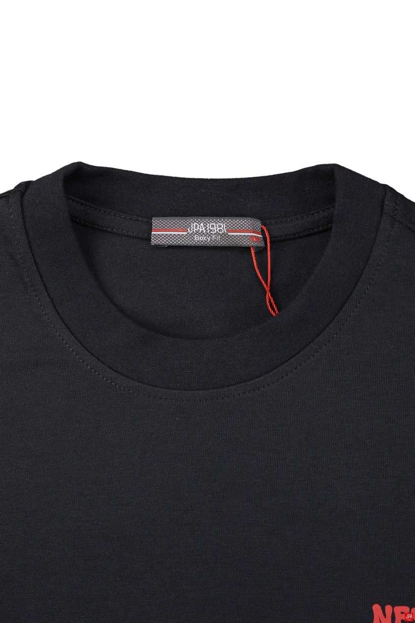 تیشرت مردانه یقه گرد چاپی باکس ( کوتاه ) جی پی ای JPA کد - 04339