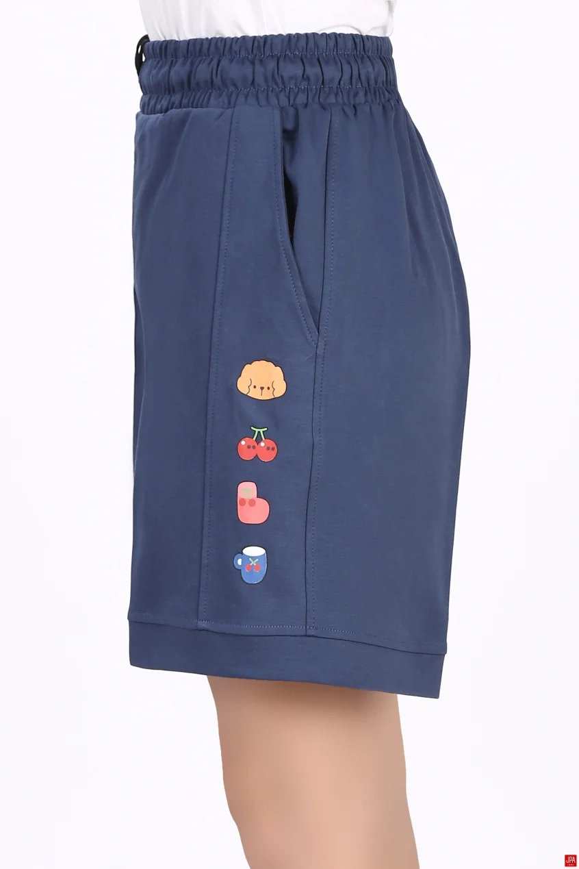 شلوارک زنانه راحتی چاپی رگولار جی پی ای JPA کد - 04393